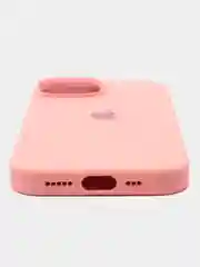 Карамельный iphone 15, Айфон 15 чехол матовый Silicone case объёмный с принтом для iPhone 15