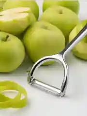 Серебряный овощечистка ручная Shiny Kitchen, картофелечистка