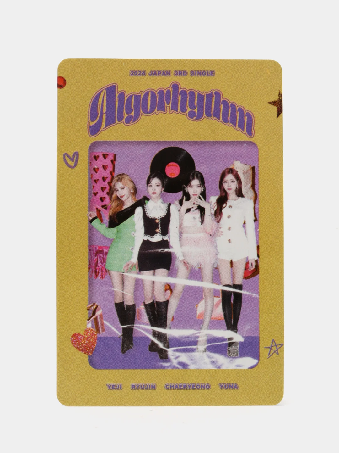Сиреневый карточки на новый японский альбом Itzy Algorhythm, карты k-pop Итзи, 55 штук
