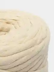 Молочный шнур для макраме, 100% хлопок, 50 м, 6 мм, пряжа, нитки для плетения панно, бело-молочный