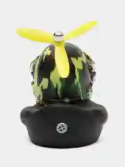 Зелёный хаки утка игрушка в машину, уточка в машину в шлеме с пропеллером в очках