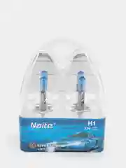 Лампа галогеновая (комплект из 2 шт.) Naite Super White + 50% BOX H1, H4, H7