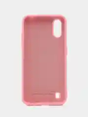 Розовый чехол для Samsung A01, силиконовый