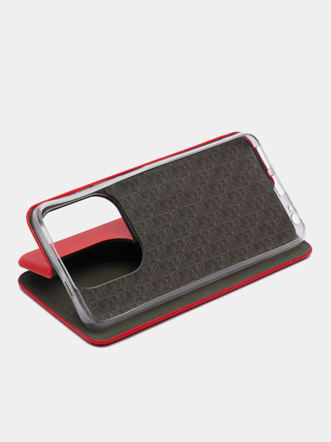 Красный чехол-книжка для Tecno Spark GO 2024 / Spark 20 / 20C / Infinix Smart 8 / 8 Plus / Hot 40i