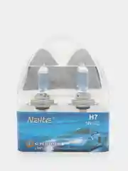 Лампа галогеновая (комплект из 2 шт.) Naite Super White + 50% BOX H1, H4, H7