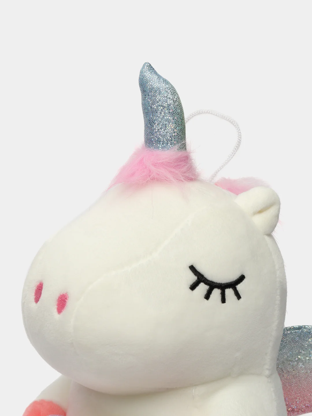 Розовый мягкая игрушка "Единорог", Unicorn, белый, 25 см, плюшевая игрушка "Единорог. Единорожка"