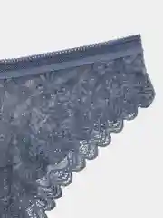 Голубой трусы слипы женские кружевные, 8 цветов