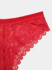 Красный трусы слипы женские кружевные, 8 цветов