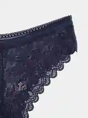 Синий трусы слипы женские кружевные, 8 цветов