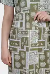 Хаки платье женское, хлопок, большие размеры