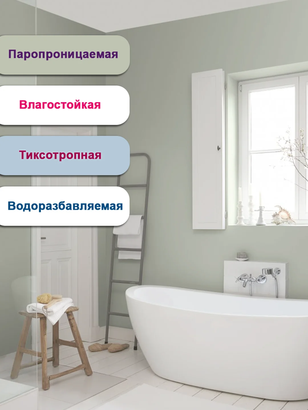 Эмаль акриловая ПОЛУГЛЯНЦЕВАЯ, краска акриловая, краска белая, белоснежная EG-210 ТМ ВTеме