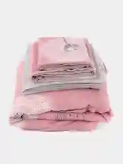 Коралловый комплект постельного белья - ЕВРО -(одеяло облегченное+простыня+4наволочки),Ткань-хлопок