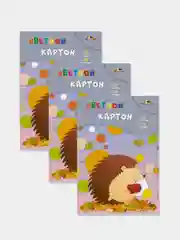 Цветной картон Апплика, А4, 10 листов 10 цветов, 3 штуки