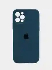Синий меланж силиконовый чехол для iPhone X 11 12 13 14 15 Pro Max