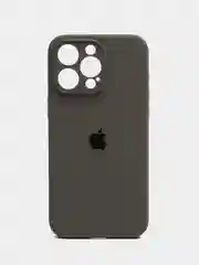 Тёмно-серый силиконовый чехол для iPhone X 11 12 13 14 15 Pro Max