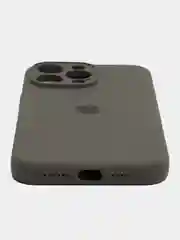 Тёмно-серый силиконовый чехол для iPhone X 11 12 13 14 15 Pro Max