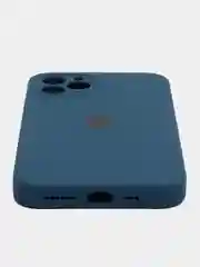 Темно-синий силиконовый чехол для iPhone X 11 12 13 14 15 Pro Max