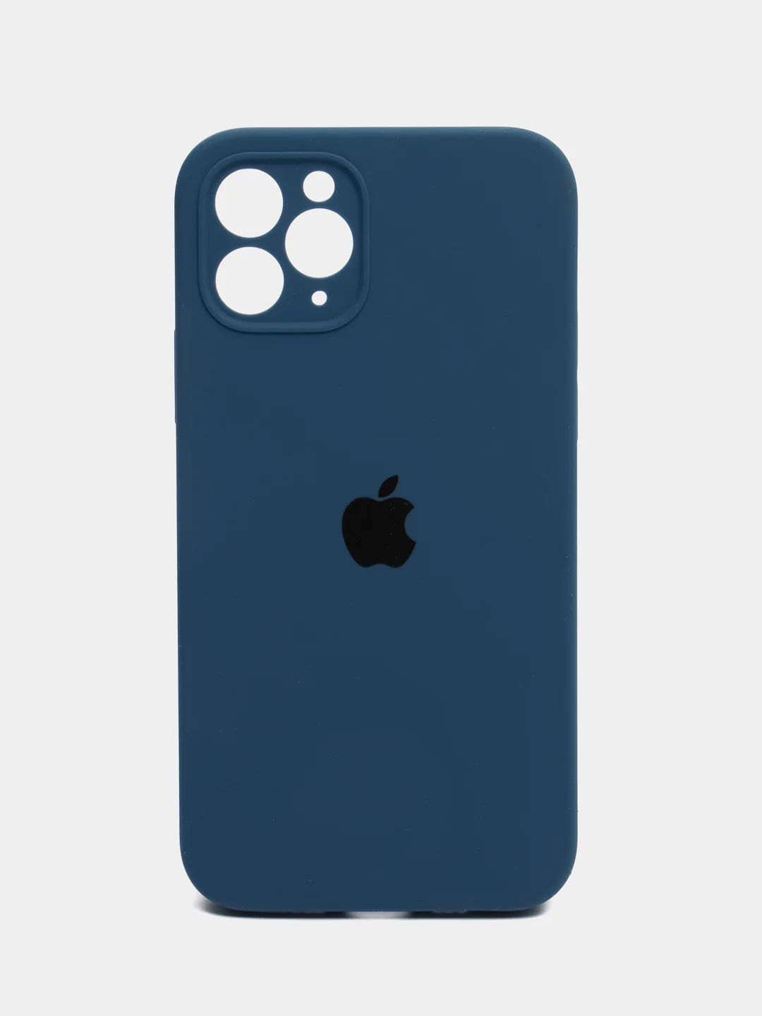 Темно-синий силиконовый чехол для iPhone X 11 12 13 14 15 Pro Max