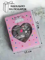 Серый подарочный набор детских резинок и заколок для волос, для девочки