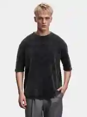 Черный футболка винтажная