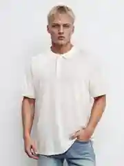 Белый футболка поло, мужская