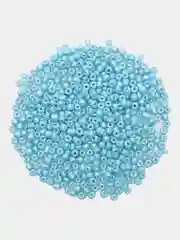Голубой бисер мелкий, стекляный 10/0, 2.3мм, разноразмерный, 10г