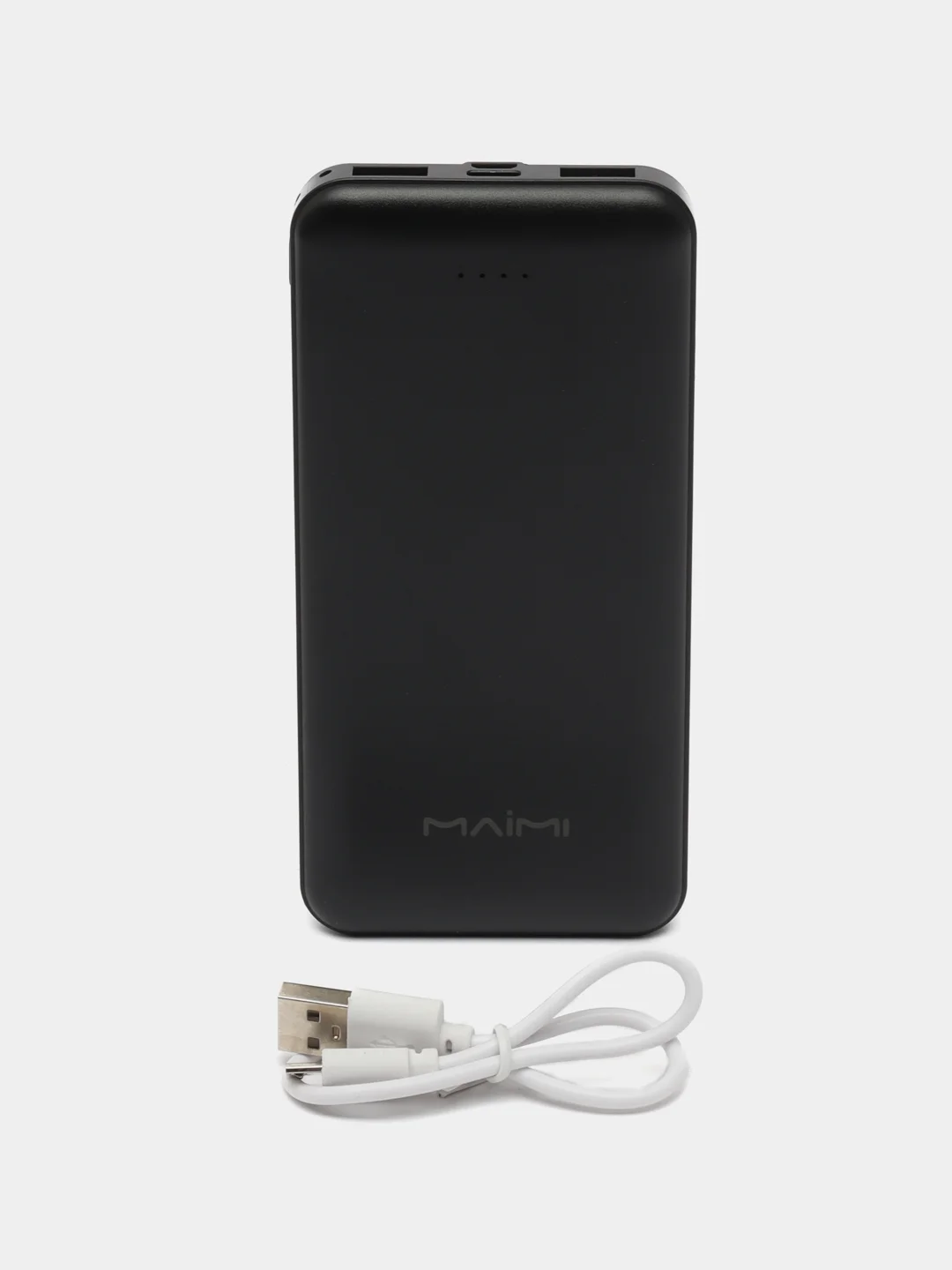 Черный повербанк для быстрой зарядки MAIMI Mi1 10000mAh 2USB/Micro/Type-C (Черный)