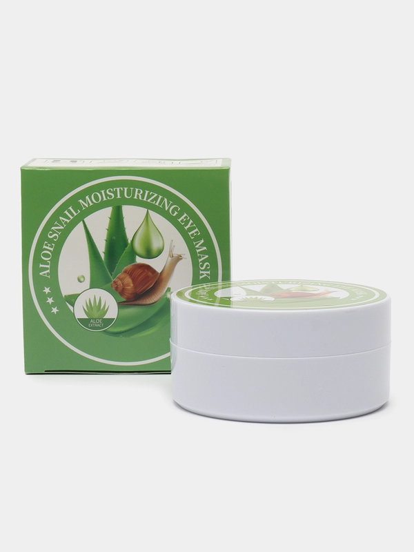 Гидрогелевые патчи Aloe Snail Ocular Membrane Eye с экстрактом алоэ и муцином улитки 30пар