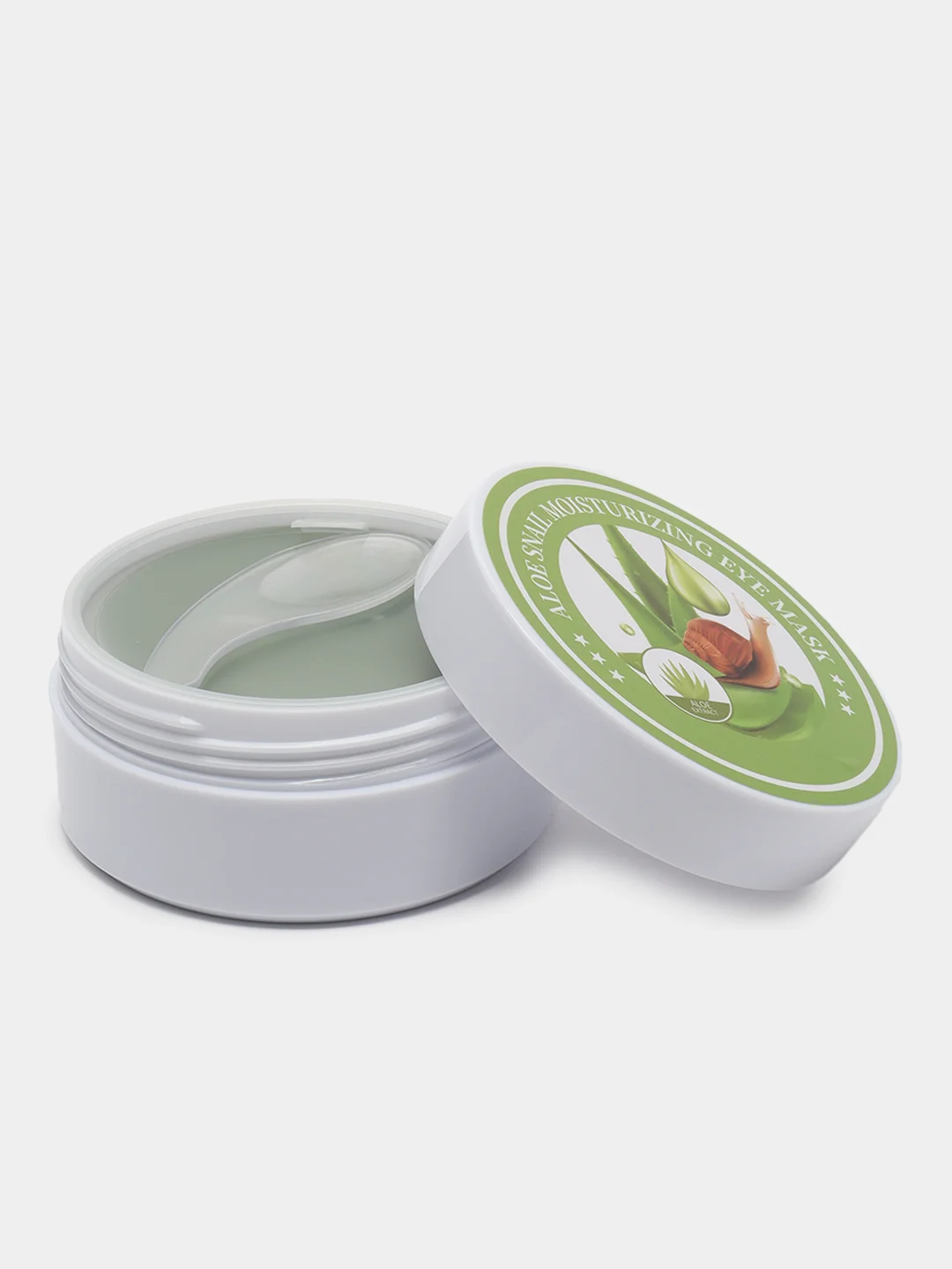 Гидрогелевые патчи Aloe Snail Ocular Membrane Eye с экстрактом алоэ и муцином улитки 30пар