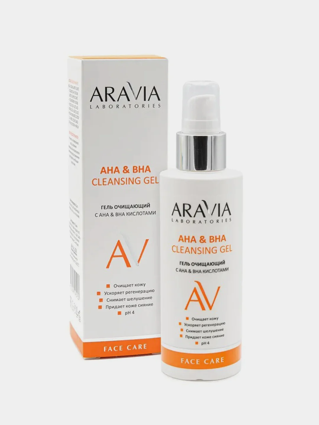 Гель очищающий с АНА и ВНА кислотами ARAVIA AHA&BHA Cleansing Gel, 150 мл