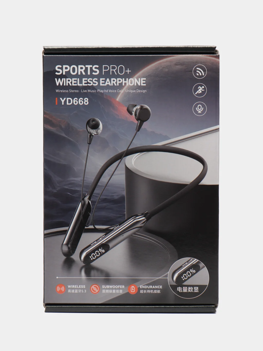 Бирюзовый наушники беспроводные, гарнитура, спортивные с ободком Bluetooth YD668