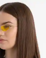 Голубой солнцезащитные очки MIRSEE женские цветные, узкие