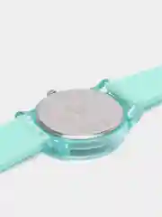 Бирюзовый часы Молодежные, Женские силикиновый ремешок