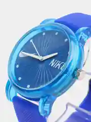 Синий часы Молодежные, Женские силикиновый ремешок