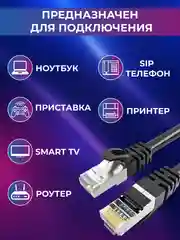 Патч-корд cat.6, интернет кабель RJ-45, UTP, сетевой Enternet Lan для соединения интернета