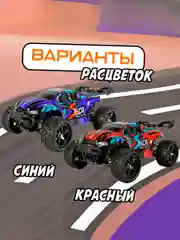 Радиоуправляемый трагги Remo Hobby S-EVOR Brushless 1665 4WD RTR, 1:16, красный, синий