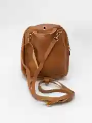 Медный женский мини рюкзак из эко кожи / женская сумка