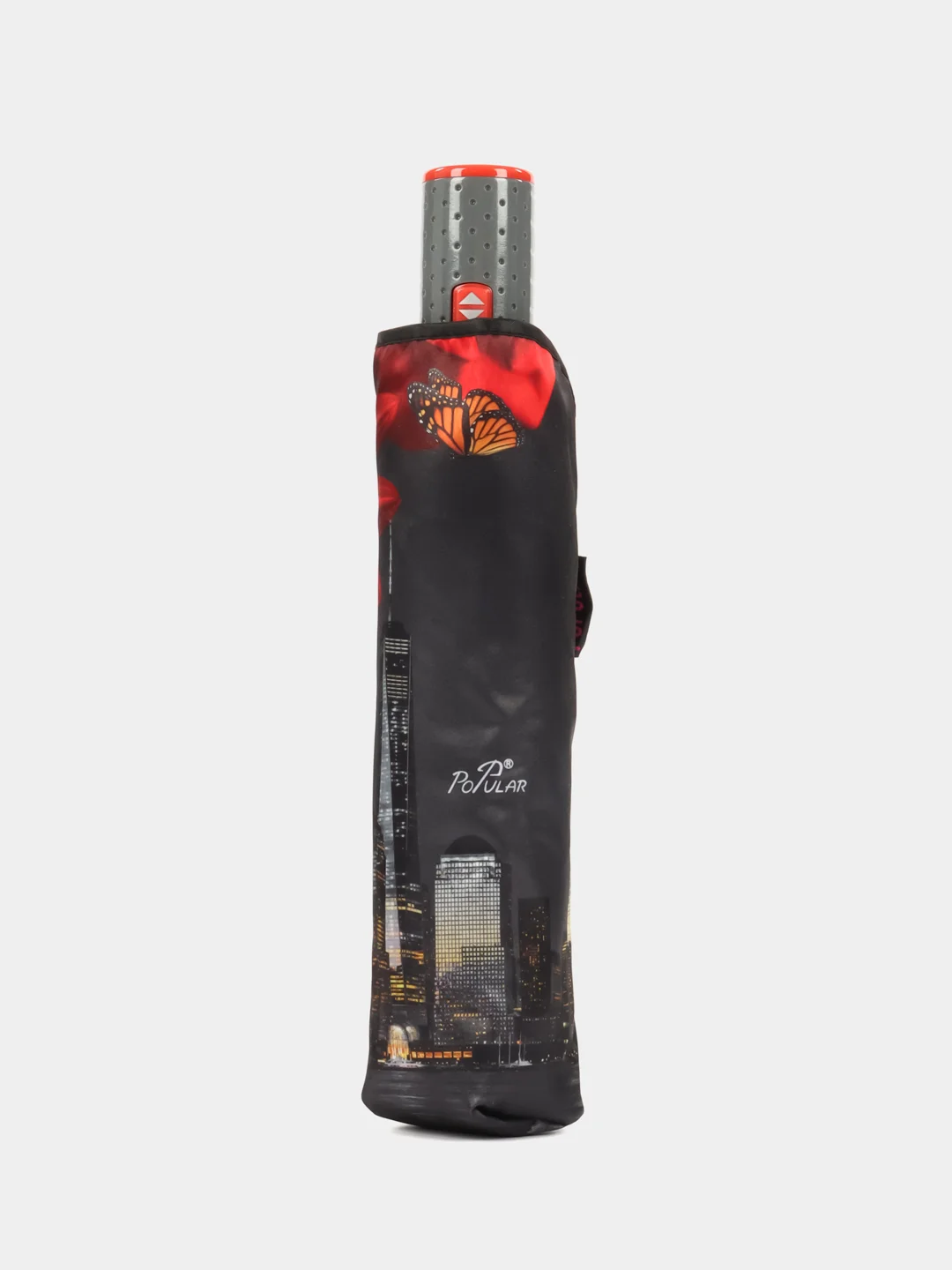 Алый зонт Popular автомат, город, звезды, омбре