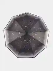 Черный зонт Popular автомат, город, звезды, омбре