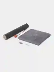 Серый когтеточка для кошек с игрушкой, лежанка, столбик