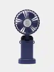 Синий вентилятор настольный, портативный, компактный, ручной, мини от USB и LED-дисплеем