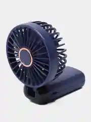 Синий вентилятор настольный, портативный, компактный, ручной, мини от USB и LED-дисплеем