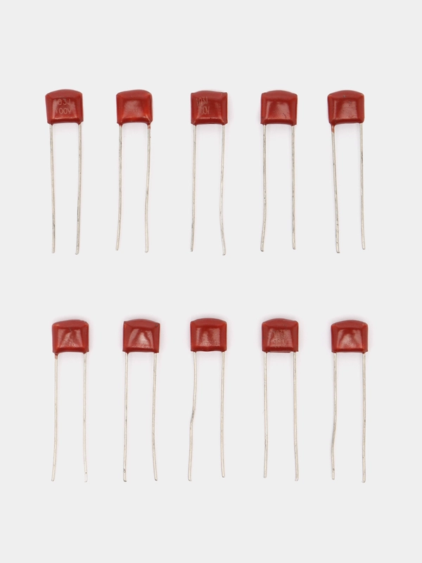 10 штук Конденсатор пленочный 0.01uf 100v 10% CL11 (10nF, 10000pF)