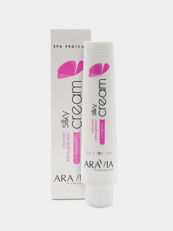 Шёлковый крем для ног с пудрой ARAVIA Silky Cream, 100 мл