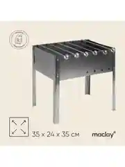 Мангал сборный разборный с 6 шампурами,с держателями для шампуров, 35х24х35см,пикник,поход