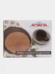 Коричневый столовый сервиз на 4 персоны
