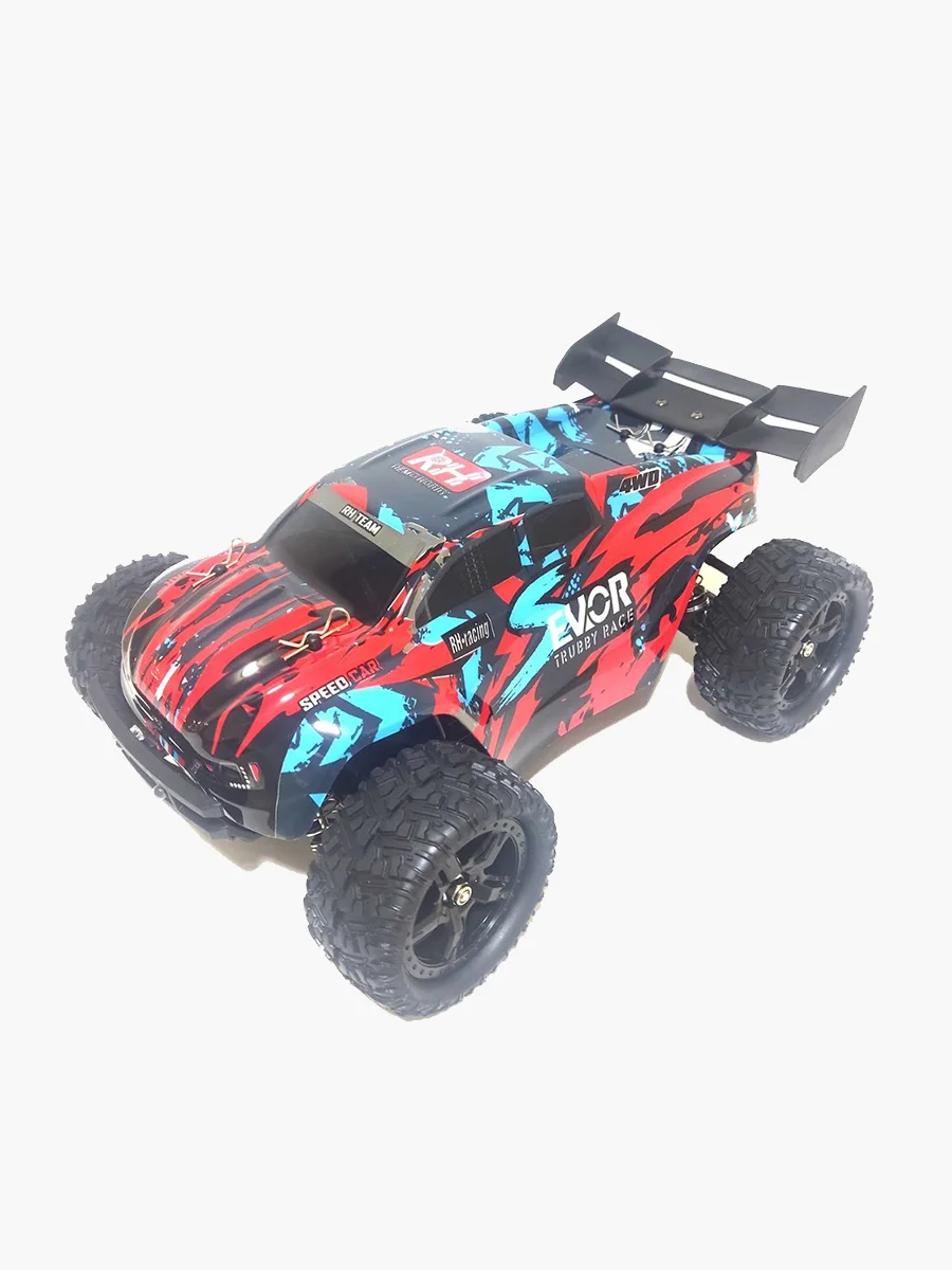Красный радиоуправляемая машина трагги Remo Hobby S EVO-R 1661 4WD RTR, 1:16, красный, синий