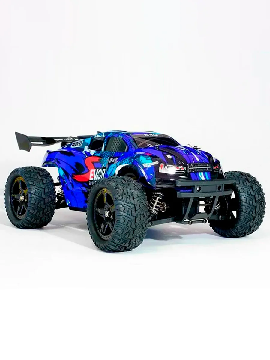 Синий радиоуправляемая машина трагги Remo Hobby S EVO-R 1661 4WD RTR, 1:16, красный, синий