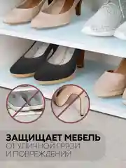 Голубой водостойкий противоскользящий ПВХ коврик-подстилка КАРТОФАН для полок ящиков универсальный