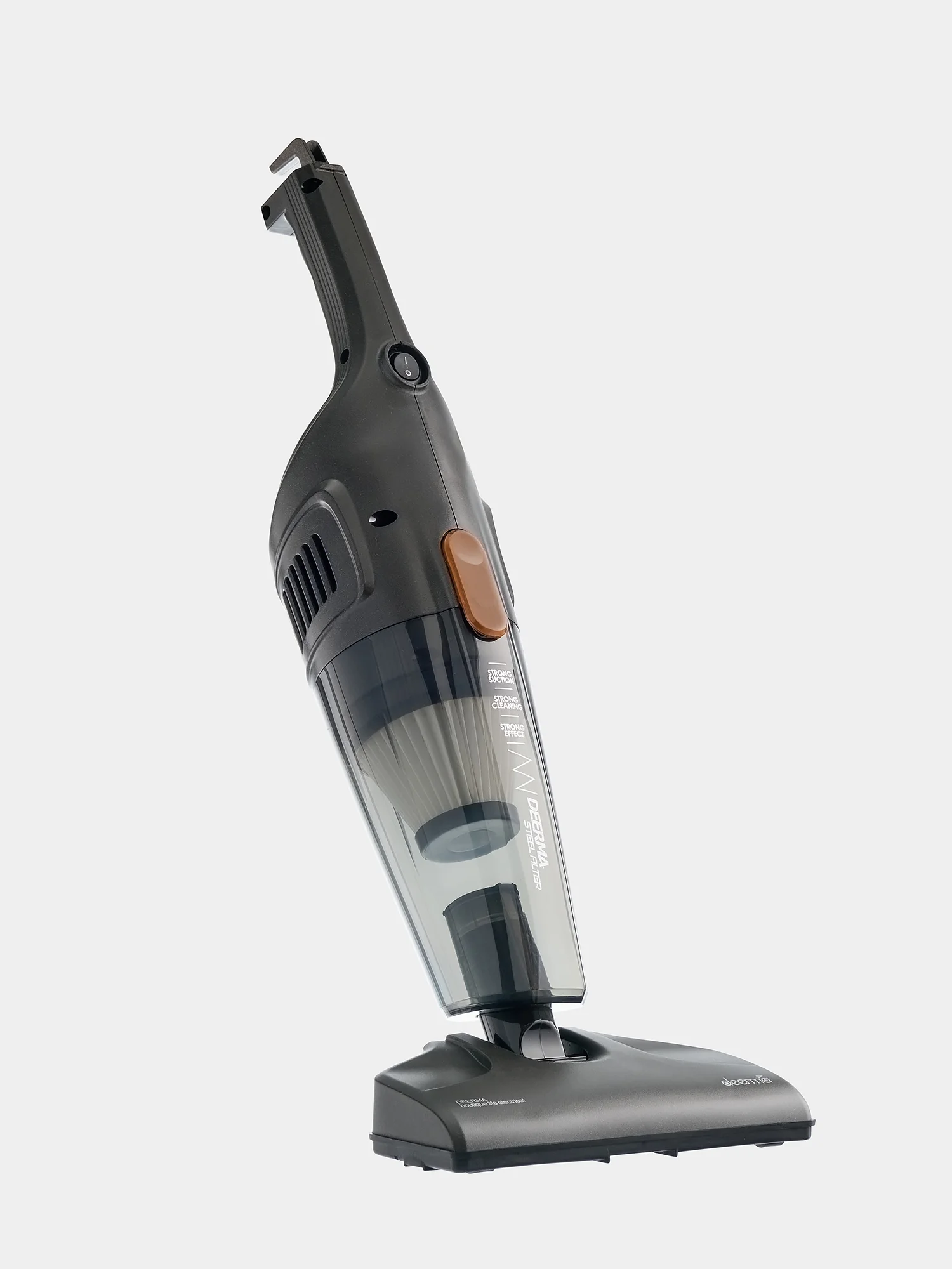 Черный пылесос ручной, вертикальный беспроводной для дома Xiaomi Deerma DX115C и DX118C RU-версия